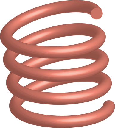 3D Coil Spring Illustration