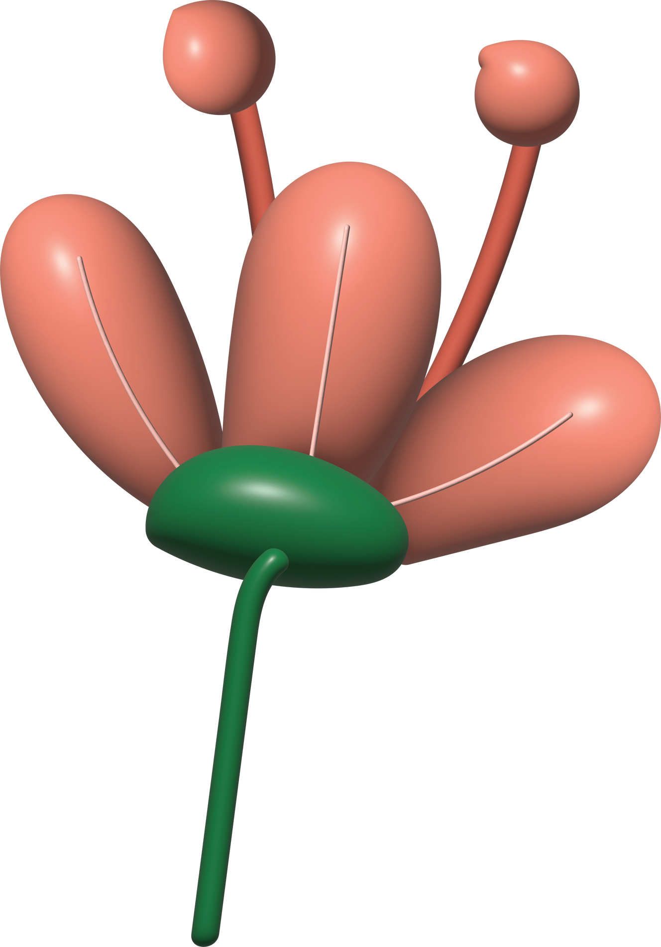 3D Flower element